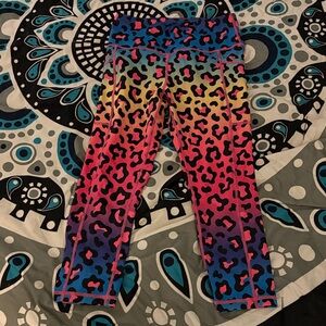 Constantly Varied Gear Rainbow Leopard Capri Leggings